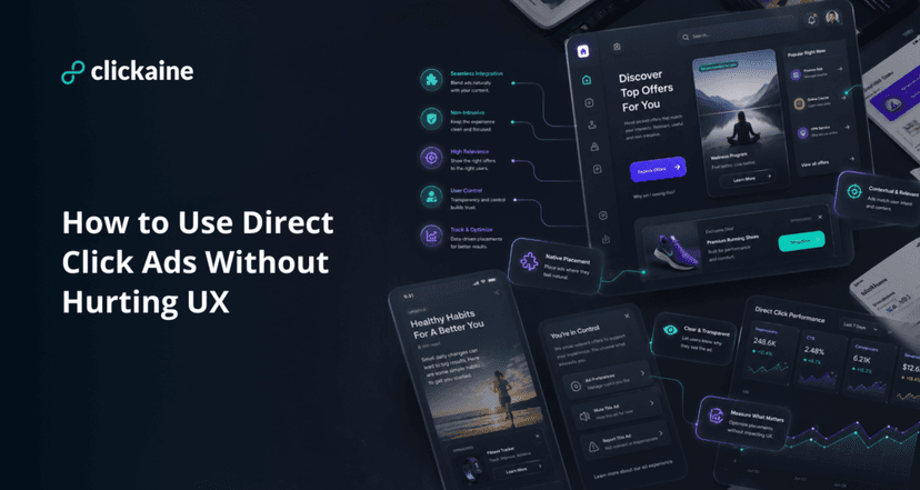 How to Use Direct Click Ads Without Hurting UX
